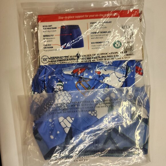 Jockey Stretch Staycool Active Holiday Snowman Fight Boxer Brief - XXL - Picture 4 of 5